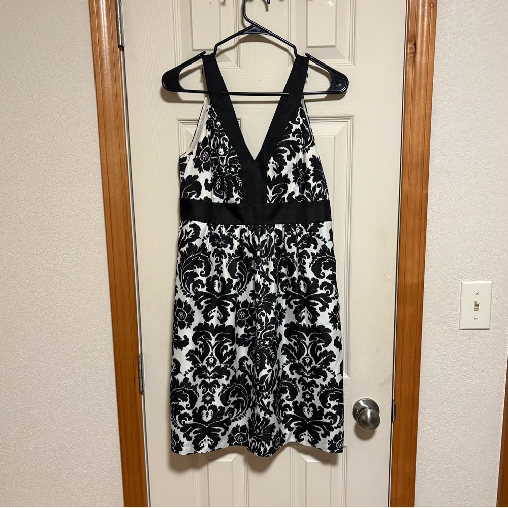 Elegant Black and White Dress